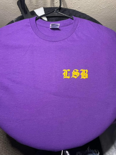 "Live $trive Believe" T-shirt all Purple